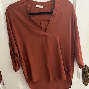XS Burnt Orange Blouse